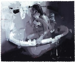 R.L with Water Jug by Christian Hook - Hand Finished Limited Edition on Paper sized 14x11 inches. Available from Whitewall Galleries